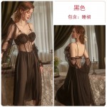 Guiruo Brand's New Padded Pajama Steel Ring Gathering Point Private Room Pajama Skirt, Outer Robe, Home Furnishing Set 2130