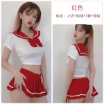 Guiruo Fun Lingerie Sexy Waistless Pure Student Costume Role Playing Japanese Sailor Uniform Set 600