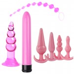 Seven-piece silicone backyard bead set for fun anal plugs, adult toy anal plug 4-piece combination set