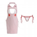 Guiruo Fun Lingerie Sexy Hollow Out Breast Dewing Temptation Nurse Suit Side Strap Free Take Off Uniform Sexy Set 1617