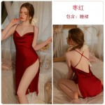 Guiruo Sexy Deep V Temptation Backless Pajamas Sleeveless Casual Pants Suspended Nightwear Women's Home Furnishing Set 2122