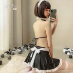 Guiruo Fun Lingerie Sexy Lace Apron Three Point Maid and Servant Uniform Temptation Role Playing 384#