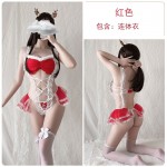 Guiruo Fun Lingerie Sexy Hot Perspective Pajamas Passionate Servant Maid Role Playing Uniform Set 648