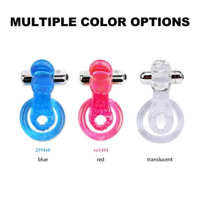 Men's soft rubber vibration lock ring, male sexual pleasure masturbator, silicone penis sleeve, adult sexual pleasure products in stock