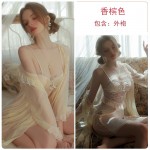 Rose like spring and summer sweetness, with a chest cushion and ice silk for comfort. Open back suspenders, pajamas, girls' outerwear, home clothing set 3140