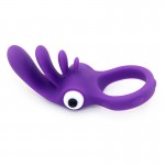 Silicone Men's Vibrating Sperm Lock Ring Multi tongue Ring for Men and Women's Masturbation and Fun Sexual Products Couple Flirting and Jumping Eggs