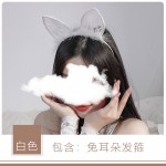 Rose like sexy underwear sexy feathers lace Cat's ears (Steamed cat-ear shaped bread) role play net red headband decoration headdress p1