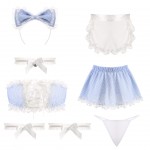 Guiruo European and American fun lingerie maid sexy lace seductive pajamas sweet role-playing uniform set 689