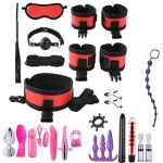 SM props binding and restraint equipment adult sexual intercourse breast clip mouth ball male and female sex toys poker sex tools