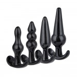 Silicone Vestibular Anal Plug 4-piece Set of Fun Masturbation Device for Women's Products: Anal Plug, Vestibular Pull Ball, and Anal Plug Set