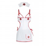 Ruo Ruo Pure Desire Wind Lacing Hollow Soft Nurse Wear Steel Ring Gathering No Release Uniform Temptation Fun Set 3039