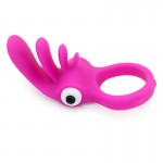 Silicone Men's Vibrating Sperm Lock Ring Multi tongue Ring for Men and Women's Masturbation and Fun Sexual Products Couple Flirting and Jumping Eggs