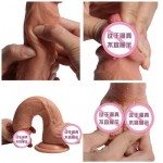 Manual suction cup, liquid silicone penis, female sexual pleasure masturbation device, adult vestibular anal plug, simulated penis