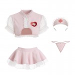 Guiruo Brand Fun Underwear Sexy Hollow out Nurse Suit Female Role Play Pure Desire Temptation Uniform Set 1762