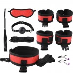 SM props binding and restraint equipment adult sexual intercourse breast clip mouth ball male and female sex toys poker sex tools