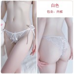 Guiruo Fun Lingerie Women's Sexy and Sweet Lace Open Crotch Lace Free from temptation Perspective Underwear Foreign Trade 1154