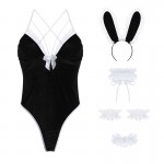 Guiruo New Sexy Velvet Casual Bodysuit Temptation Bow Comfortable Women's Home Fur Set Issued on behalf of 2077