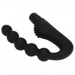 Silicone vibration bead anal plug for men's prostate massager, anal G-spot, vestibular masturbator, adult product