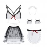 Guiruo Spring/Summer Fun Lingerie Japanese Sexy Backless Temptation Maid Role Play Bed Uniform Set 2923