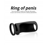 Male Penile Soft Sleeve Penile Delay Ring Sperm Locking Ring Liquid Silicone Lengthened and Thickened Male Sexual Tools