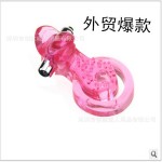 Fun men's toys Tongue vibration lock ring Silicone penis sleeve Fun sex toys Adult sex products