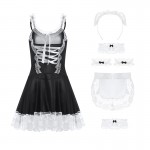 Guiruo Brand Fun Underwear Set Palace Style Lace Lace Role Playing Maid and Servant Uniform 612