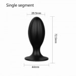 Mini fun silicone anal plug, anal whip, male and female universal flirting and masturbation device, vestibular anal plug toy, anal sex products