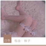 Guiruo Summer Hollow Sexy Fishing Net Socks Cute, Sweet, Bow Knot, Hot and Passionate Big Mesh High Sleeve Socks w11