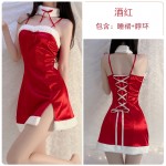 Guiruo Fun Underwear Sexy Bra Fit Slim Slim Slim Slim Slim Sling Sleeping Dress Velvet New Year Dress Women's Uniform Set 1783