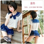 Guiruo Sexy Sailor Fun Lingerie Student Dress Small Chest Pure JK Uniform Perspective Soft Girl Cute Set 600