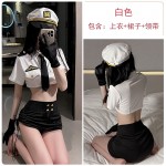 Guiruo Fun Lingerie Sexy Short Shirt Wrapped Hip Fold Show Thin Short Skirt Professional Dress Uniform Fury Set 1631