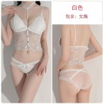 Guiruo French Lace Button Small Strap Wrapped Chest Sexy Underwear Fashion Strap Cushion Off Shoulder Tank Top 1157