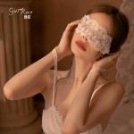 Guiruo Brand Fun Underwear Sexy Lace Perspective Embroidery Hollow out Eye Mask Adjustable Adult Products 1294