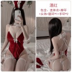 Guiruo New Sexy Velvet Casual Bodysuit Temptation Bow Comfortable Women's Home Fur Set Issued on behalf of 2077