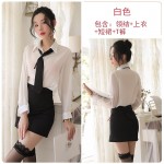 Guiruo Fun Lingerie Women's Sexy Tight Wrap Hip Secretary OL Uniform Temptation Teacher Set Nightclub Wholesale 416