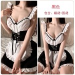 Guiruo Fun Lingerie Sexy Women's Uniforms Passionate Charm Temptation Opening No Take Off Sweet Servant Set 2292