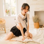 Guiruo Fun Lingerie Cute and Pure Student Dress Role Playing Sexy Mini Skirt Uniform Temptation Set 389