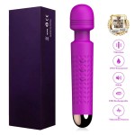 Multi frequency female vibrator, strong vibration threaded charging AV stick, knight massage stick, female masturbation equipment, adult products