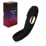 Male vibrating lock ring USB charging silicone penis ring electric vibrating ring in stock at foreign trade factory