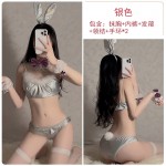 Guiruo Fun Lingerie Sexy Temptation Bright Skin Rabbit Girl Role Play Pure Desire Three Point Uniform Set 19986