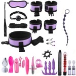 SM props binding and restraint equipment adult sexual intercourse breast clip mouth ball male and female sex toys poker sex tools