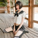 Guiruo Sexy Sailor Fun Lingerie Student Dress Small Chest Pure JK Uniform Perspective Soft Girl Cute Set 600