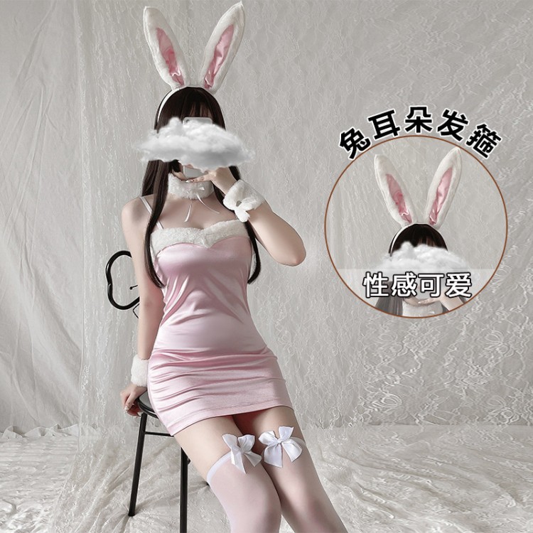 Guiruo Fun Lingerie Velvet Sexy and Cute Rabbit Girl Role Playing Bed Fury Uniform Temptation Set 1115