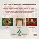 National Tree Company Pre-Lit Artificial Full Christmas Tree, Green, Dunhill Fir, White Lights, Includes Stand, 7.5 Feet