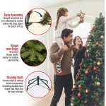 National Tree Company &#39;Feel Real&#39; Pre-lit Artificial Christmas Tree | Includes Pre-strung White Lights | Flocked with Cones | Carolina Pine - 6.5 ft