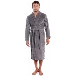 Simplicity Men/Women Luxurious Plush Kimono Bathrobe with Side Pockets