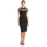 Maggy London Women's Cap-Sleeve Crepe Dress