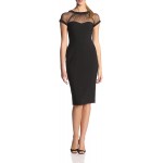 Maggy London Women's Cap-Sleeve Crepe Dress