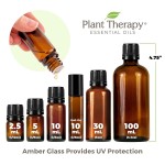 Plant Therapy Top 6 Organic Essential Oil Set - Lavender, Peppermint, Eucalyptus, Lemon, Tea Tree 100% Pure, USDA Organic, Natural Aromatherapy, Therapeutic Grade 10 mL (1/3 oz)