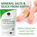 Tea Tree Oil Foot Soak with Epsom Salt &amp; Mint, Feet Soak Helps Toenail System, Athletes Foot &amp; Stubborn Foot Odor - Foot Bath Salt Softens Calluses &amp; Soothes Sore Tired Feet, 14 Ounce